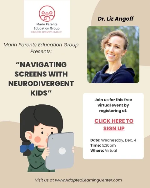 Flyer for Navigating Screens with Neurodivergent Kids